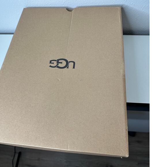 Ugg Blue Gray Alber Flat Heel Shearling Lined Suede Boot Side Zip 8 - Picture 15 of 15